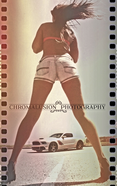 Model: Kyrie Rinehart aka Miss4v Photographer: Chromalusion Photography Roush Mustang Owner: Tom Sargent