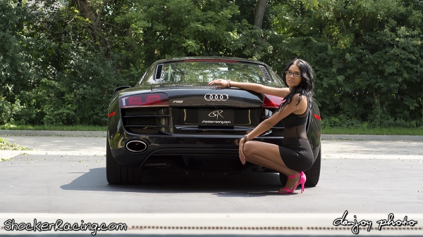 Angela Angelovska with Turks Audi R8 and Mooks Toyota Supra_9