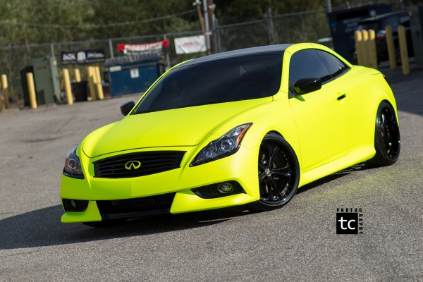 Hi Liter Yellow wrapped Infiniti G37_3