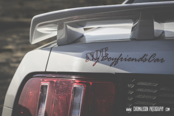 Elizabeth Marcum with her Mustang - Photos by Chromalusion Photography