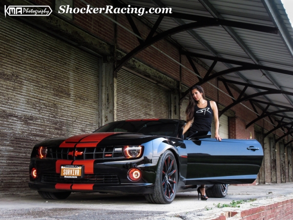 Kristen Benavides with her Magnuson Supercharged Camaro SS
