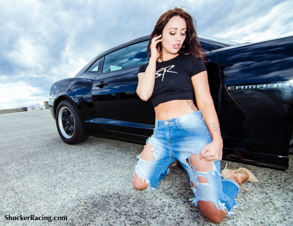 Bex Russ with a Lotus Exige and a Camaro with photos by Dave Warner_4