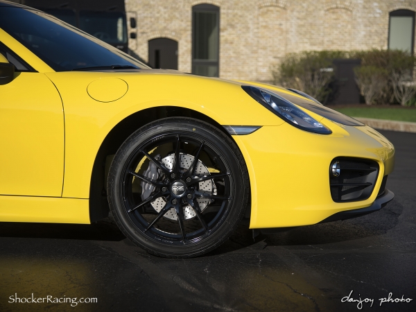 Porsche Cayman 981 with O.Z. Leggera Wheels - photo by Dan Joy