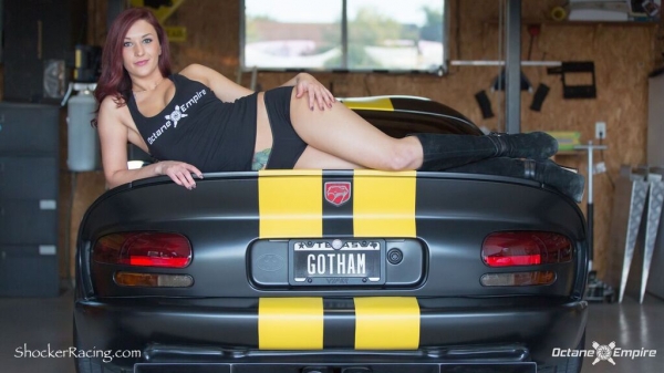 Skylar Baggett for ShockerRacingGirls with a Viper GTS - Photoshoot by Octane Empire