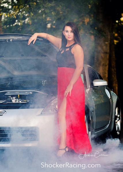 Sammie Jackson with a 350Z for ShockerRacingGirls