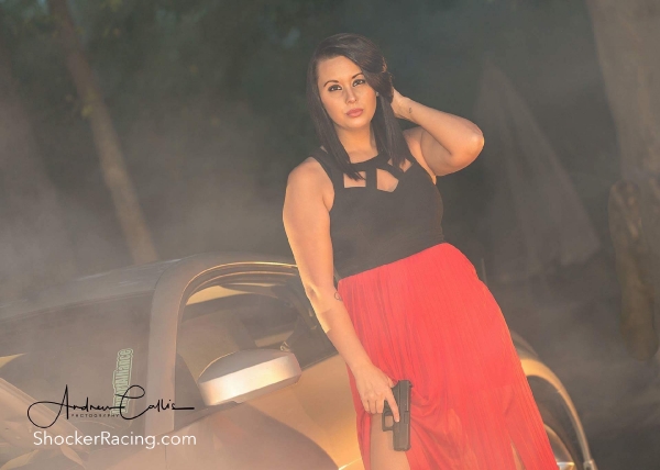 Sammie Jackson with a 350Z for ShockerRacingGirls