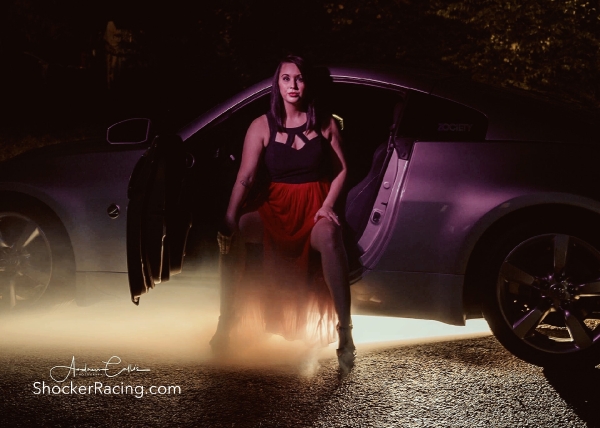 Sammie Jackson with a 350Z for ShockerRacingGirls