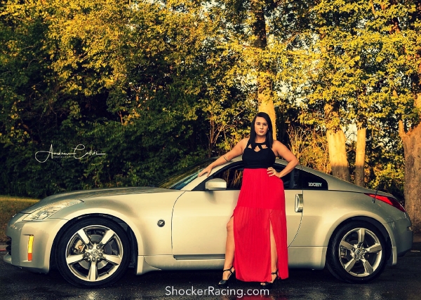 Sammie Jackson with a 350Z for ShockerRacingGirls