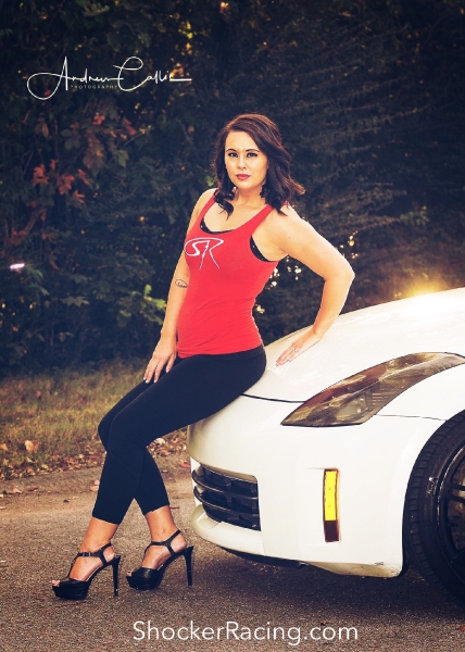 Sammie Jackson with a 350Z for ShockerRacingGirls