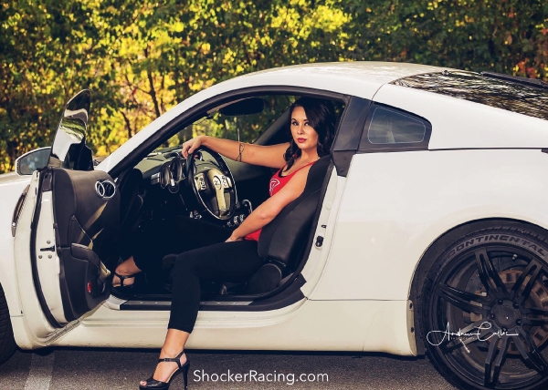 Sammie Jackson with a 350Z for ShockerRacingGirls
