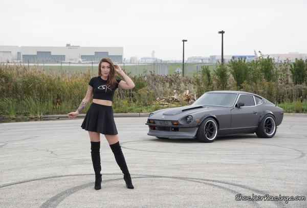 Chloe Harris with a 1976 Datsun 280Z_8