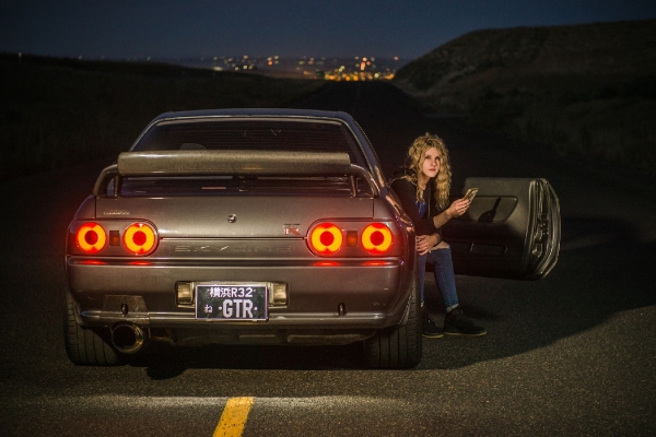 Cassidee Alderman Shoot 2 with a Skyline GTR